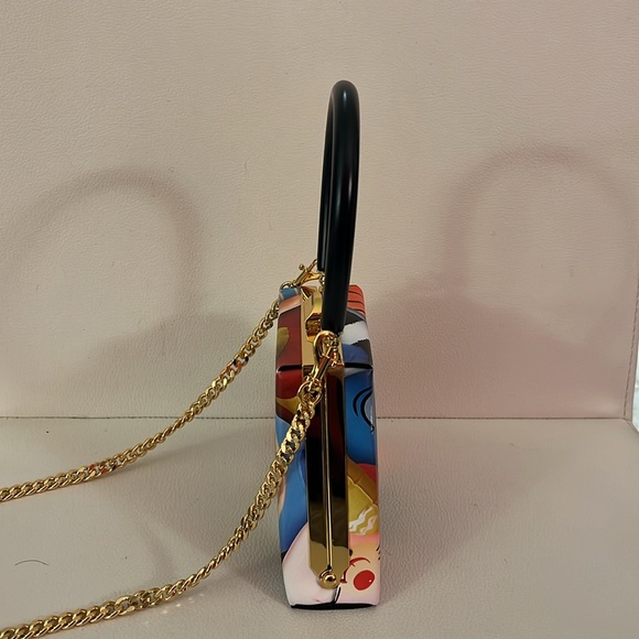 Moschino Inflatable Animals trapeze kiss lock hand crossbody bag NEW - Picture 7 of 13